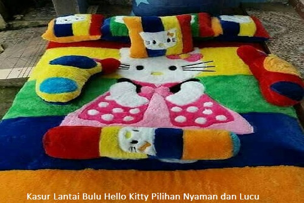 Kasur Lantai Bulu Hello Kitty